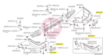 NISSAN 62228-61A00 - CLIP