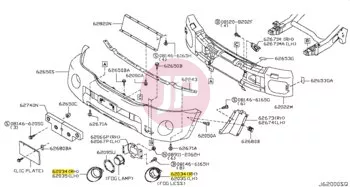 NISSAN 62256-VD210 - FIN-FR FASCIA