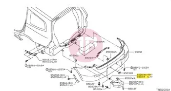 NISSAN 62319-AU000 - Lökhárító patent