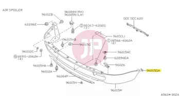 NISSAN 63848-D4001 - CLIP