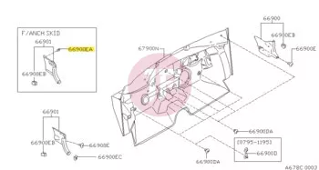NISSAN 63854-01A00 - Lökhárító patent
