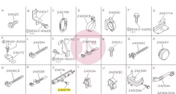 NISSAN 63854-01A00 - CLIP-WIRING
