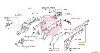 NISSAN 64181-VC700 - Doblemez javítóív