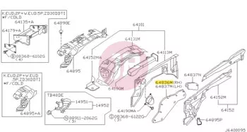 NISSAN 64836-VC300 - PROTR-SPLASH CO