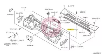 NISSAN 66820-01J00 - Csavarfogadó patent