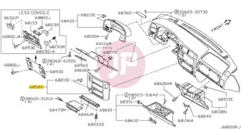NISSAN 68260-VB000 - PANEL-LWR,A