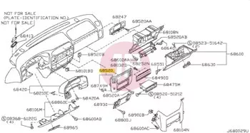 NISSAN 68260-VD30A - LID CLUTSER