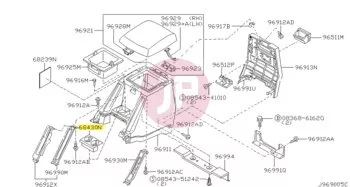 NISSAN 68430-VB100 - HOLDER