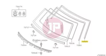 NISSAN 72725-VB000 - FASTENER-MOUL