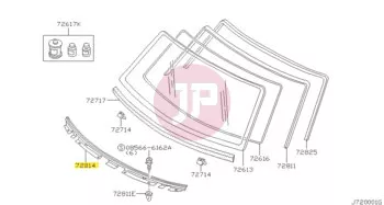NISSAN 72771-VB000 - MLDG WS LOWER