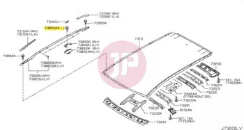 NISSAN 73898-1AA0A - BOLT