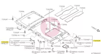NISSAN 73940-VB000 - GRIP A-ASSIST