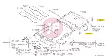 NISSAN 73998-VB005 - CLIP