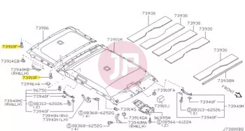 NISSAN 73998-VB005 - CLIP