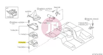 NISSAN 74810-VB005 - INSULATOR