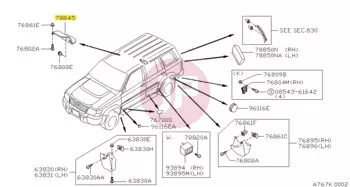 NISSAN 74890-VB000 - PROTECTOR