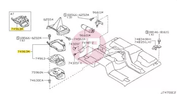 NISSAN 74960-VC500 - RUBBER