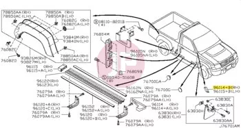 NISSAN 76845-VB000 - END CAP-DRIP MO