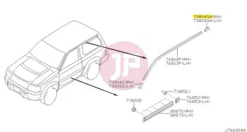 NISSAN 76845-VB100 - END CAP-DRIP MO