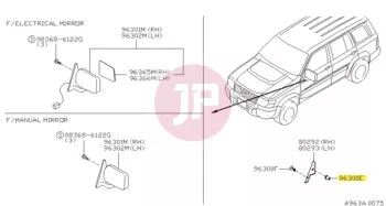 NISSAN 76848-51S00 - Csavarfogadó patent