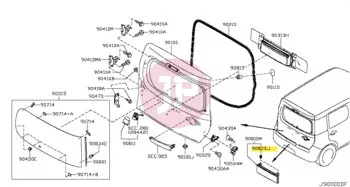 NISSAN 76882-0M060 - CLIP