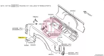 NISSAN 78836-50J00 - SPR-FUEL FILLER