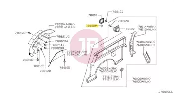 NISSAN 78836-50J00 - SPR-FUEL FILLER