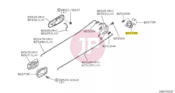 NISSAN 80570-85E1A - STRIKER ASSY