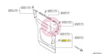 NISSAN 80999-VE000 - CLIP-FINISHER