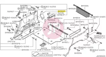 NISSAN 84952-VD205 - LID ASSY JACK