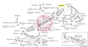 NISSAN 85030-VB000 - REINFORCE