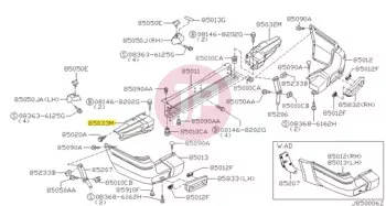 NISSAN 85031-VB000 - REINFORCE