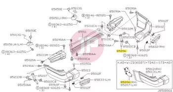 NISSAN 85044-VC200 - BRACKET-BUMPER