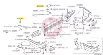 NISSAN 85284-VD200 - CLIP