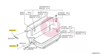 NISSAN 87850-VC00B - Seat Belt Mounting Bracket
