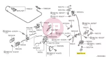 NISSAN 90570-5C00A - STRIKER-TAIL GA
