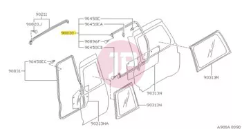 NISSAN 90830-VB000 - WEATHERSTRIP
