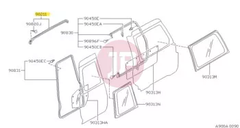 NISSAN 90832-VB000 - WEATHER STRIP