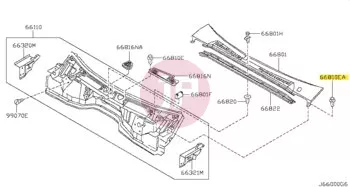 NISSAN 90892-01B20 - CLIP-FINISH