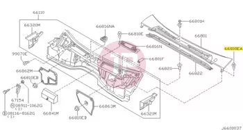 NISSAN 90892-01B20 - Finishing Trim Retainer Clip