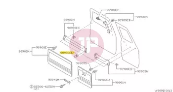 NISSAN 90990-VD201 - Kárpit patent