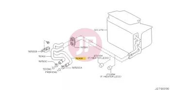 NISSAN 92400-VC300 - HOSE