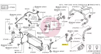 NISSAN 92490-VC811 - HOSE-FLEXIBLE,HIGH