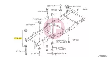 NISSAN 95510-VB005 - INSULATOR-1ST