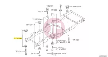 NISSAN 95510-VB005 - INSULATOR-1ST