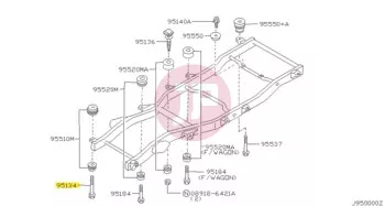 NISSAN 95516-VD300 - BOLT CAB BODY