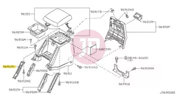 NISSAN 96917-VD300 - MASK-CONSOLE