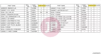 NISSAN A0101-VC228 - GASKET-ENGINE