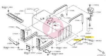 NISSAN A2187-25022 - HOSE