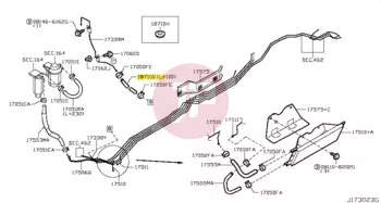 NISSAN A2187-25022 - HOSE